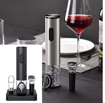 Corkspin, your wine opener! T99M
Different Color Option Rechargeable Wine Opener Gift Set WITH Base

